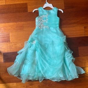 Girls long party dress
